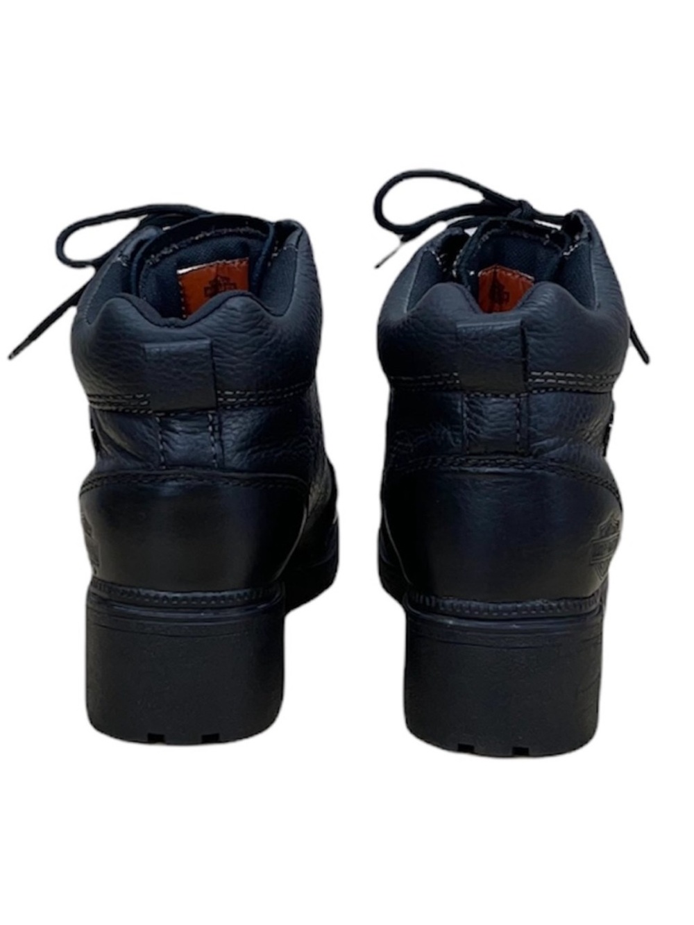 HARLEY-DAVIDSON Black Ladies Lace Up Ankle Boots Size 8.5 - Picture 3 of 16